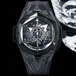 HUBLOT Big Bang Hublot Watch Price Sang Bleu II  Special Edition Swiss 7750 Black Titanium Case